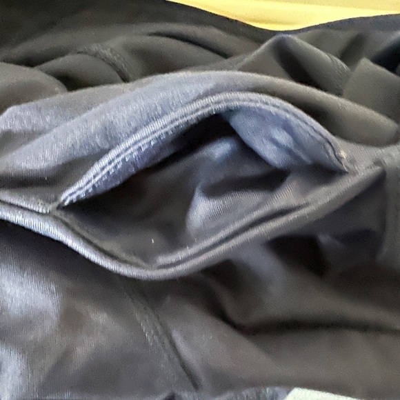 Active Life navy blue women's pull on ribbon accent leggings, sz S, GUC - Picture 6 of 6